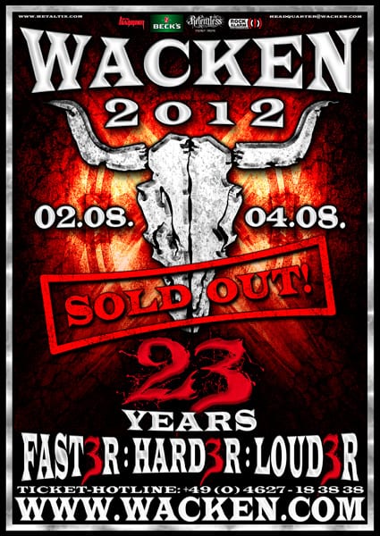 Official Flyer - Wacken Open Air 2012