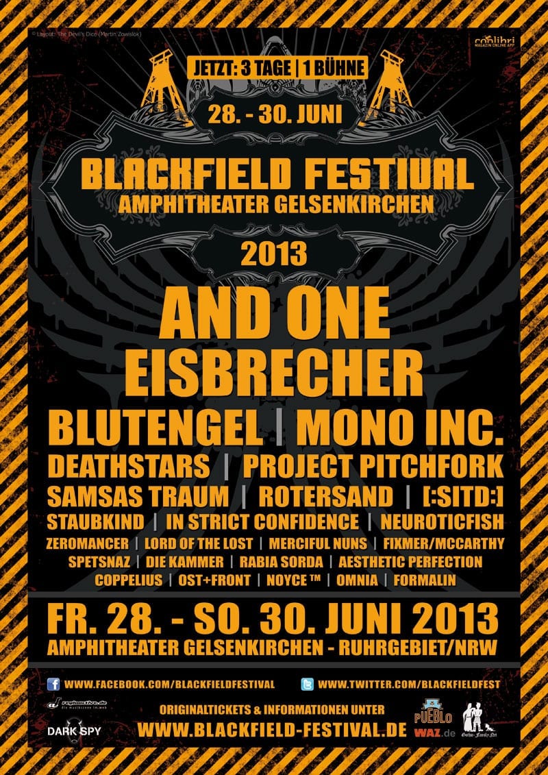 official Flyer: Blackfield Festival 2013