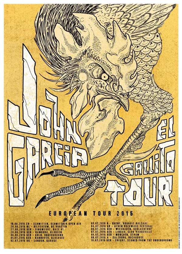 official Flyer: John Garcia Tour 2015